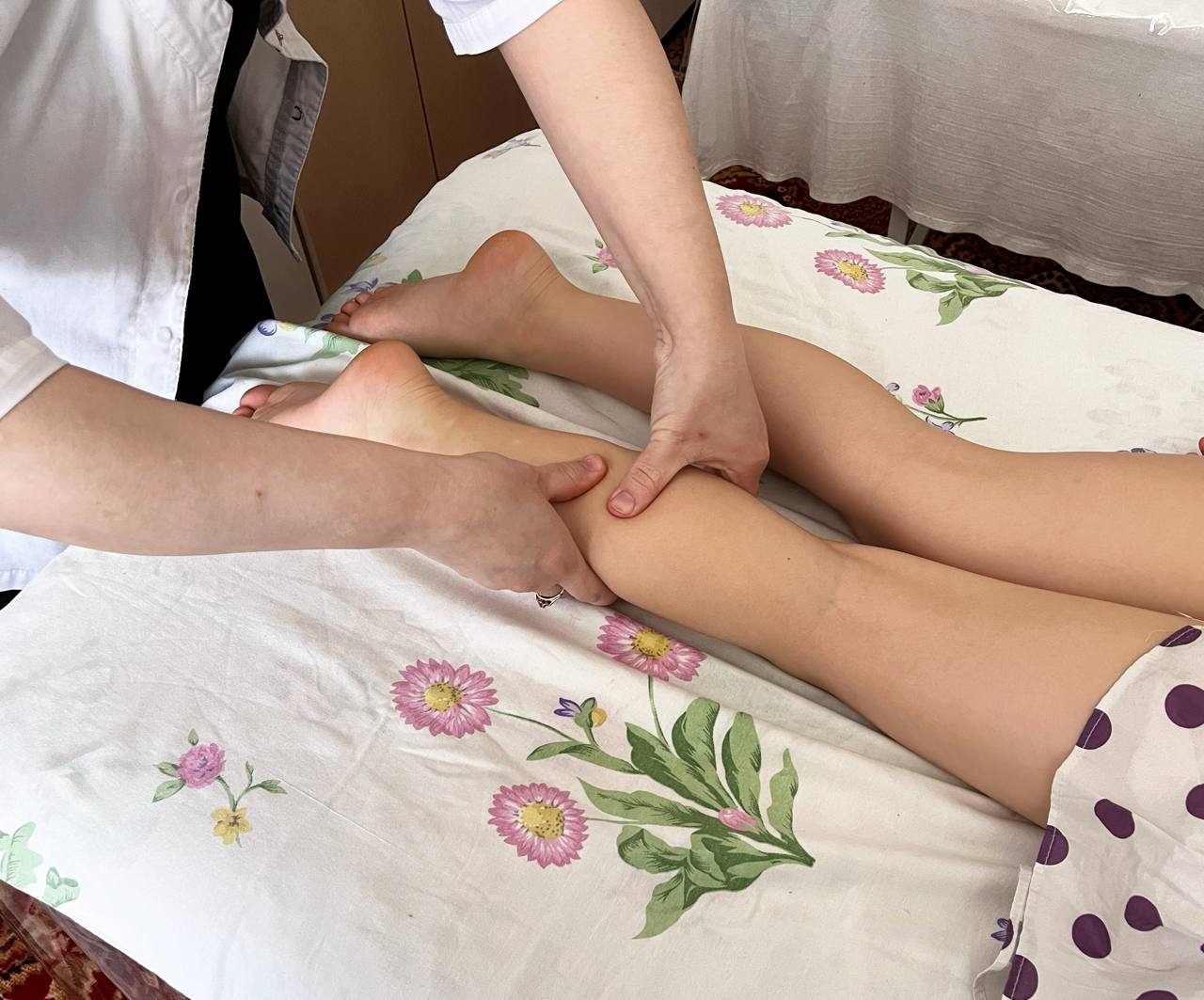 Массаж для укрепления мышц ног
